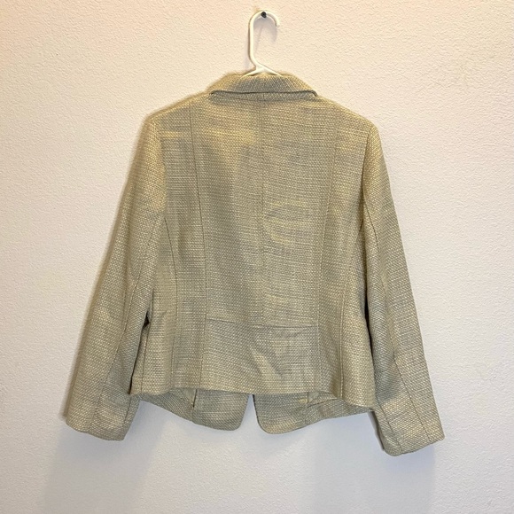 Chico’s Jacket Women’s shine texture size 1 - Picture 7 of 9